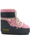 Moon Boot Beaded Suede Boots In Multi