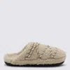 Moon Boot Mb Teddy Slipper Slipper-mule In Beige Shearling In Sand