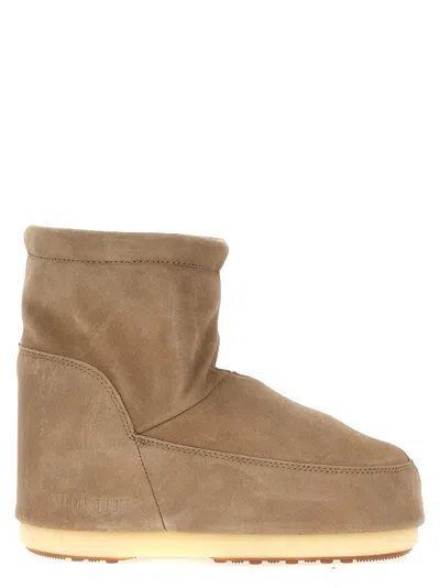 MOON BOOT BEIGE ICON LOW ANKLE BOOTS