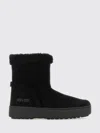 Moon Boot Ltrack Tina Suede Ankle Boots With Shearling Lining In Black