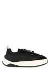 Moon Boot Fabric Sneakers With Chunky Sole And Pull Tab In Black