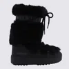 Moon Boot Boot "ltrack High Faux-fur" In Black