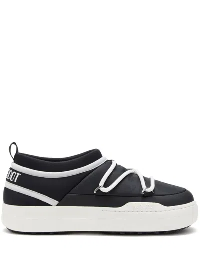 Moon Boot Black Icon Low Sneakers