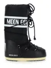 Moon Boot Logo Waterproof Nylon Snow Boots In Black