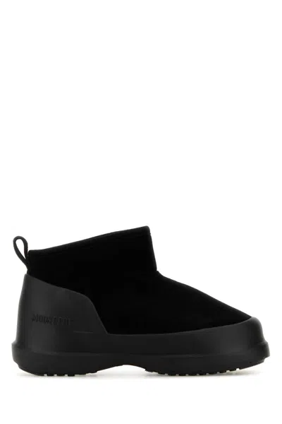 MOON BOOT MEN BLACK LUNA LOW ANKLE BOOTS