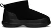 MOON BOOT BLACK LUNA LOW SUEDE BOOTS