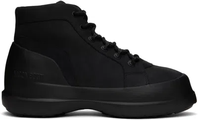 Moon Boot Black Luna Trek Mid Nubuck Boots