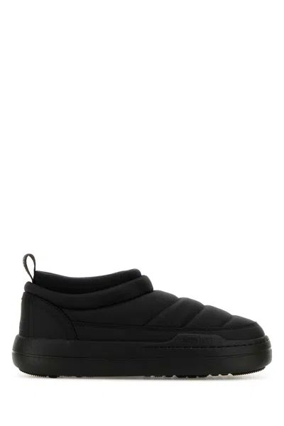 MOON BOOT BLACK NYLON PARK SOFT ANKLE BOOTS