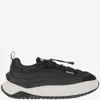 Moon Boot Blackwhite Round Toe Sneakers In Black