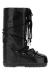 Moon Boot Black Rubber Icon Boots In Black