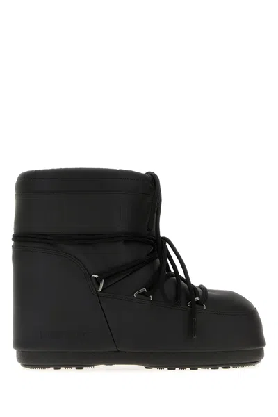Moon Boot Black Synthetic Leather Icon Low Ankle Boots