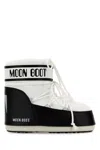 Moon Boot Low Snow Boots Flat Sole Padded Design In Blackwhite