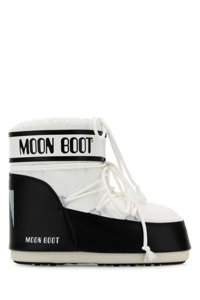 MOON BOOT BLACKWHITE ANKLE BOOTS