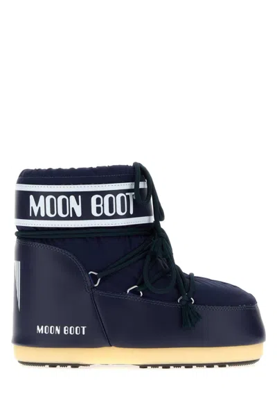 MOON BOOT BLUE ANKLE BOOTS
