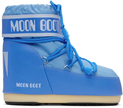 Moon Boot Blue Icon Low Boots In Alaskan Blue
