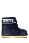 Moon Boot Blue Nylon Icon Low Ankle Boots In Blue