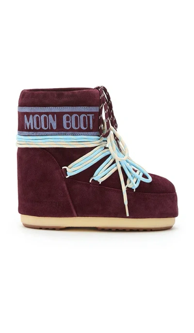 Moon Boot Boot Icon In Burgundy