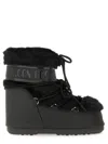 Moon Boot Women's Icon Low Faux Fur Ankle Boots Black In Black