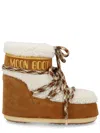 Moon Boot Icon Low Shearling Leather Boot In Multi