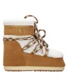 Moon Boot Logo Printed Shearling Lace-up Boots
