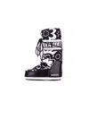 Moon Boot Icon Floral-print Boots In Nero Neri E Grigi