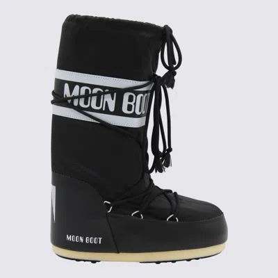 MOON BOOT BOOTS BLACKS AND GREYS
