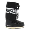Moon Boot Icon Shell And Faux Leather Snow Boots In Black