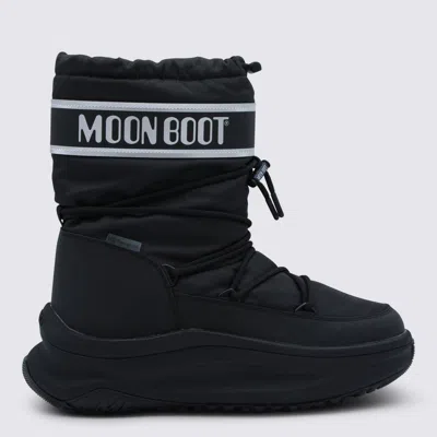 MOON BOOT BOOTS BLACKS AND GREYS