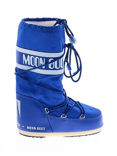 Pre-owned Moon Boot Boots In Blue