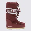 Moon Boot Burgundy Nylon And Synthetic Leather Icon Boots In Burgundy