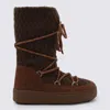 Moon Boot `mb X Guest In Residence Ltrack Knit` Boots In Brown