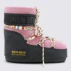 Moon Boot Two-tone Suede S X Guest In Residence Icon Low Ankle Boots In Pink