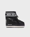 Moon Boot Icon Low Shell And Faux Leather Snow Boots In Black