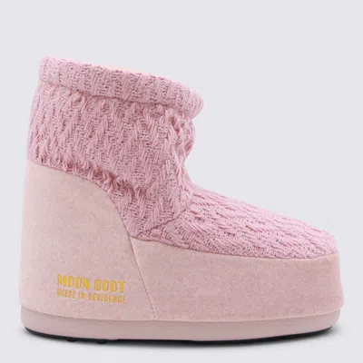 Moon Boot Boots Light And Natural In Pink