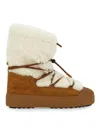 Moon Boot Ltrack Polar Shearling Boots In Brown
