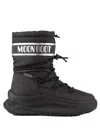 Moon Boot Drawstring Platform Snow Boots In Black
