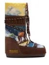 Moon Boot X Guest In Residence Postcard Icon High Boots In Brown