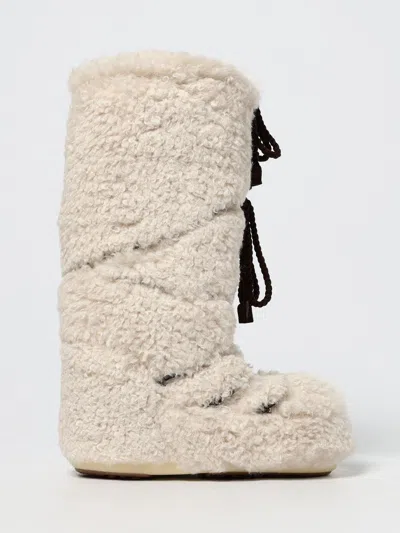 MOON BOOT BOOTS MOON BOOT WOMAN COLOR BEIGE,H50748022