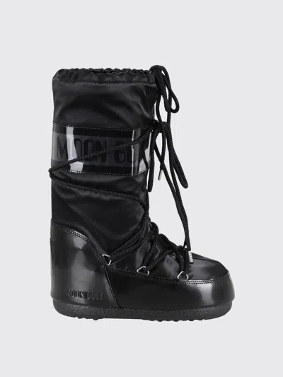 MOON BOOT BOOTS MOON BOOT WOMAN COLOR BLACK,H41960002