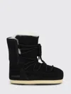 Moon Boot Suede And Shearling Ankle Boots In Black
