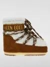 Moon Boot Mb Icon Low Suede And Shearling Snow Boots In Brown