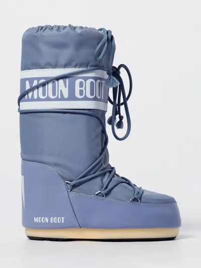 Moon Boot Boots  Woman Color Grey In Blue