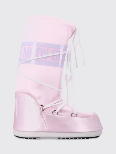 MOON BOOT BOOTS MOON BOOT WOMAN COLOR PINK,H63018010