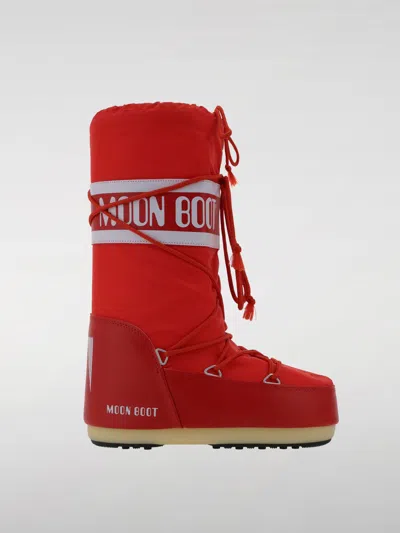 MOON BOOT BOOTS MOON BOOT WOMAN COLOR RED,F87634014