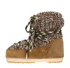 Moon Boot Icon Light Low Brown Wool Boots In Multicolour Vivaci