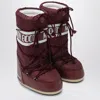 Moon Boot Bordeaux Icon Boot In Nylon In Burgundy