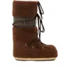 Moon Boot Shearling Snow Boots In Brown