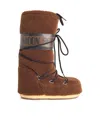 Moon Boot Brown Faux Fur Boot In Brown