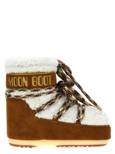 MOON BOOT BROWN LAB69 ICON ANKLE BOOTS