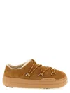 Moon Boot Park Suede Slipper Sneakers In Brown